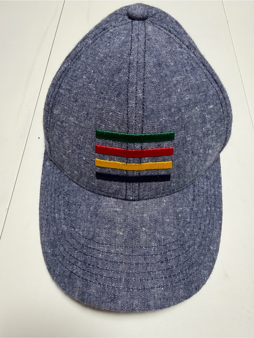 The Bay Stripes dad cap.